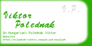 viktor polednak business card